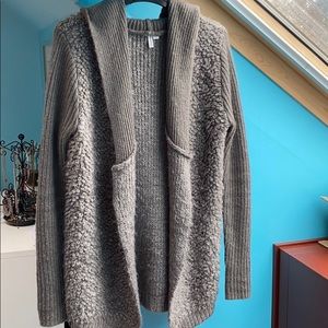 RipCurl Grey knit Hooded cardigan